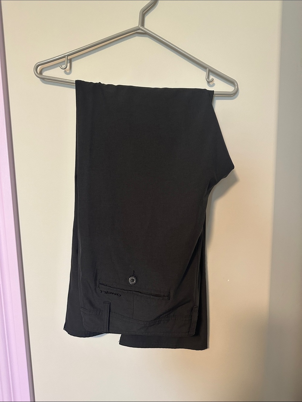 O'Neill Men's Black Flat-Front Shorts